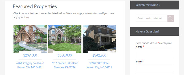Featured Properties screenshot