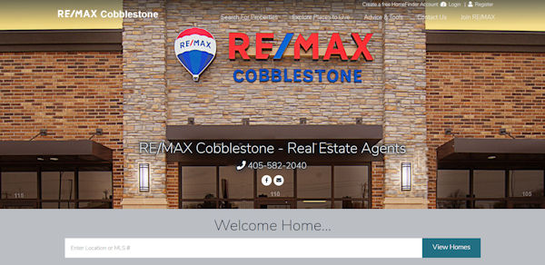 RE/MAX Cobblestone website screenshot