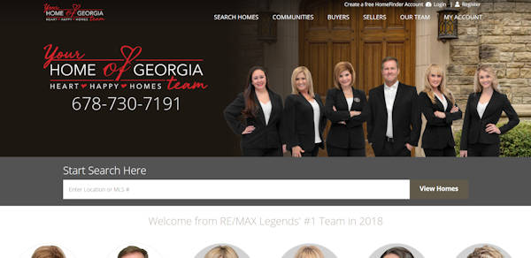 Your Home of Georgia website screenshot